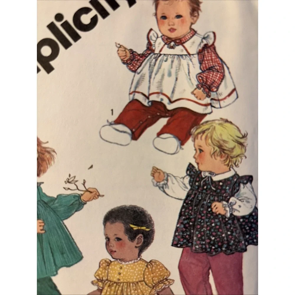 Vintage 1983 Simplicity Toddler Sewing Pattern 6137 Size 2 Uncut Pants Top